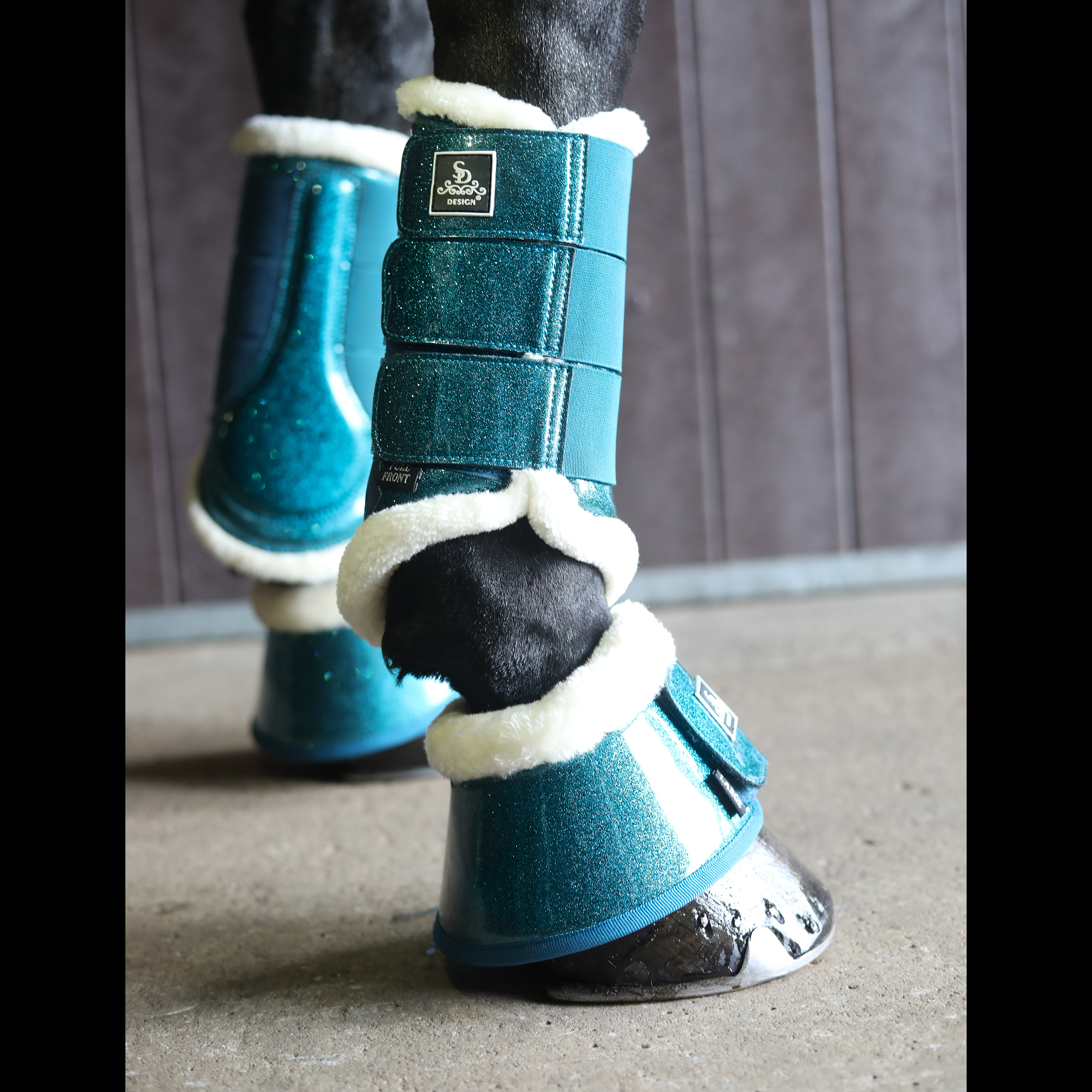 SD® Hollywood Boots. Blue Lagoon Glitter. - SD® Bell boots - Design