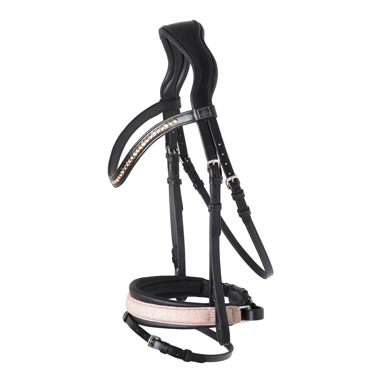 SD® Golden mix Swarovski bridle. Black/Black. - For the horse - SD ...