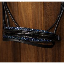 SD� Noseband with Navy Diamonds BL/BL/PT