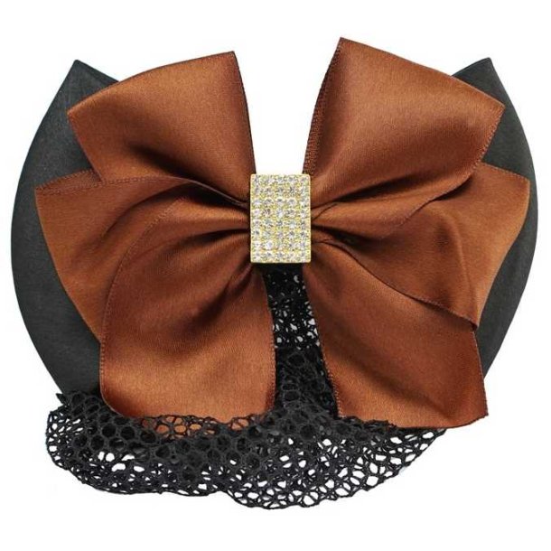 SD Jasmin hairbow in brown. 