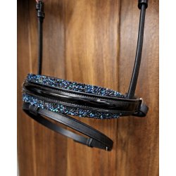 SD� Noseband with Navy Diamonds BL/BL/PT