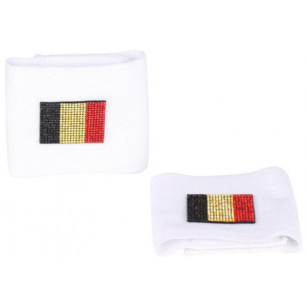SD Bandage Crystals in White with Belgian flag.