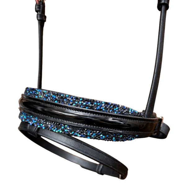 SD� Noseband with Navy Diamonds BL/BL/PT