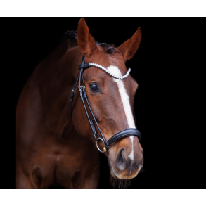 SD L nique dropnose bridle. Black/Black.