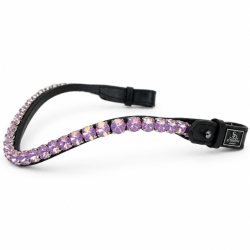 SD� Unicorn Browband. Black/Purple.