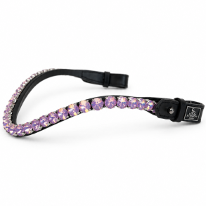 SD� Unicorn Browband. Black/Purple.