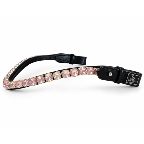 SD� Unicorn Browband. Black/Peach.