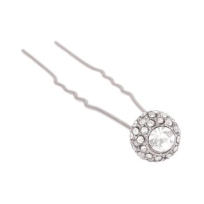 SD Diamond hairpin. Silver.