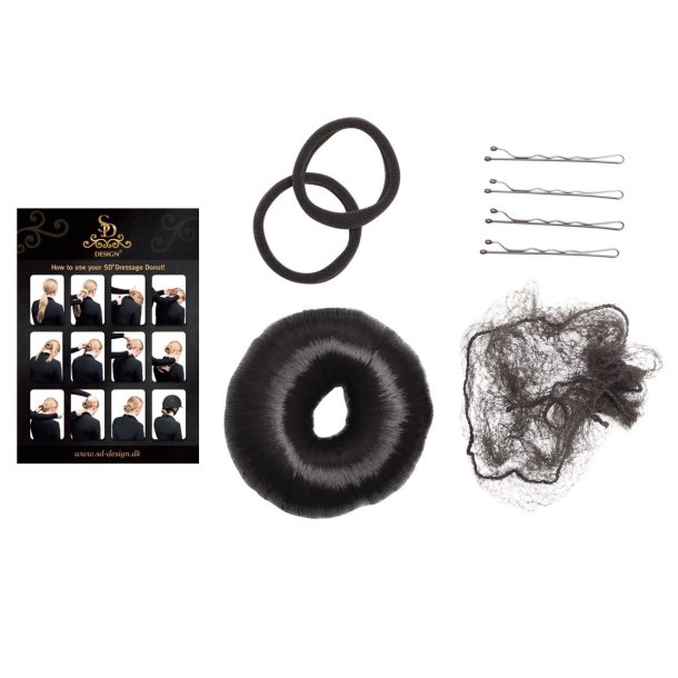 Complete SD Dressage donut set with guide in Black. 