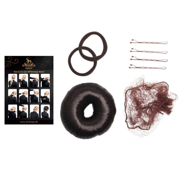 Complete SD Dressage donut set with guide in Dark Brown. 