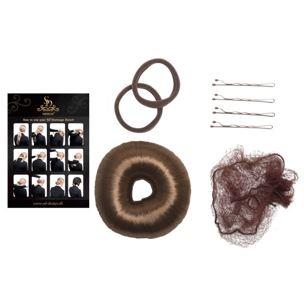 Complete SD Dressage donut set with guide in Light Brown. 