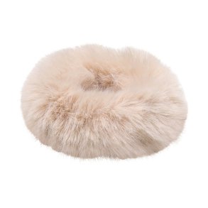 SD� Princess fake fur Scrunchie. Light Brown.