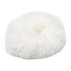 SD Princess fake fur Scrunchie. White.