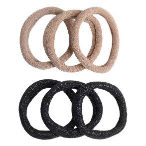 SD 3 pack hairtie with glitter.