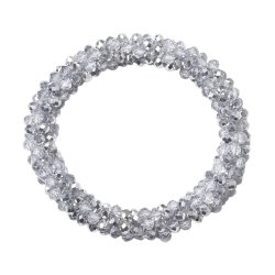 SD Lily Scrunchie. Silver.