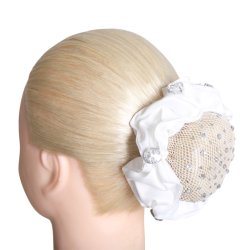 SD Alycia Scrunchie. White.