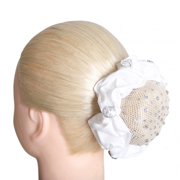 SD Alycia Scrunchie. White.