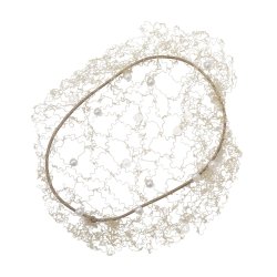 SD Carina hairnet with Crystal Beads and Pearls.