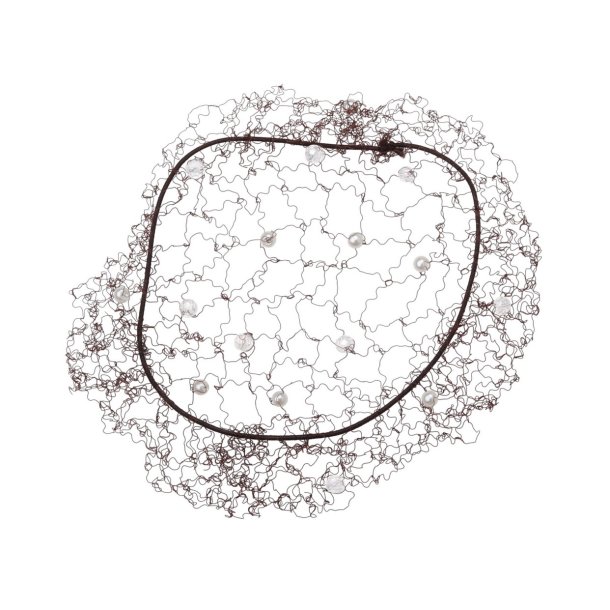 SD Carina hairnet with Crystal Beads and Pearls.