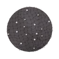 SD Carina hairnet with Crystal Beads and Pearls.