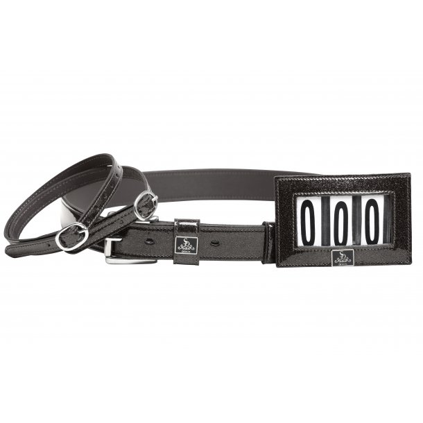 SD Mystery Belt. Black Glitter. 