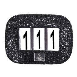 SD Glitter Numbers holder Black. 