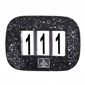 SD Glitter Numbers holder Black. 