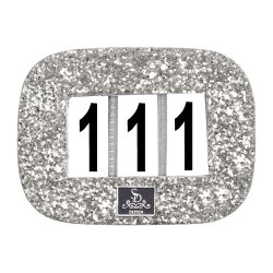 SD Glitter Numbers holder. Silver.
