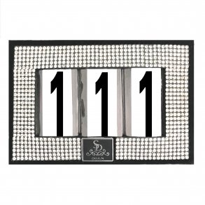 SD MovieStar number holder. Black/Crystal. 
