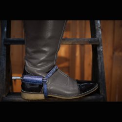 SD Hollywood Glamorous spur protector. Blueberry Twinkles. 