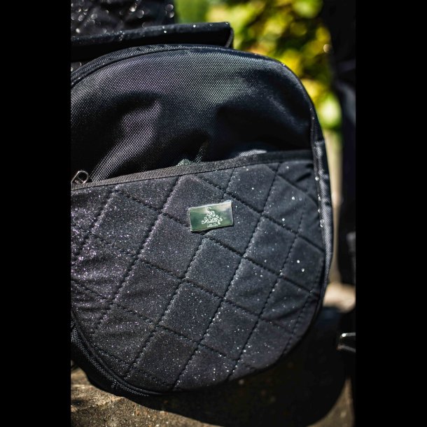 SD Hollywood Glamorous Helmet bag. Midnight sparkle. 