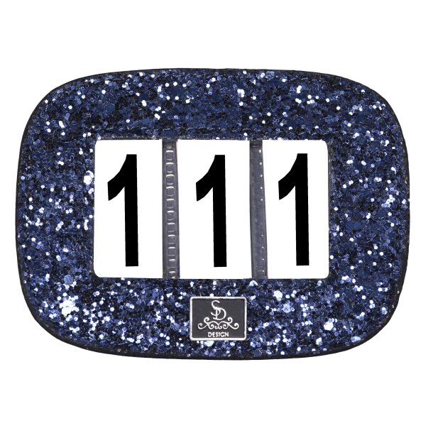 SD Glitter Numbers holder. Navy.