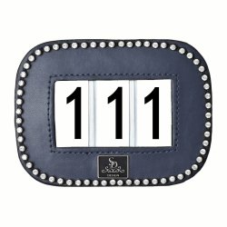 SD Numbers holder with Crystals. Navy.
