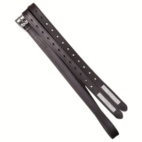 SD Stirrup straps with Crystals. Brown.