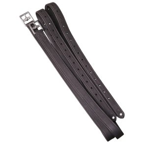 SD Super soft stirrup straps with 1 Crystal. Brown.