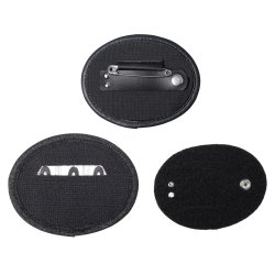 SD Numbers holder. Vegan leather. Black with glitter. 