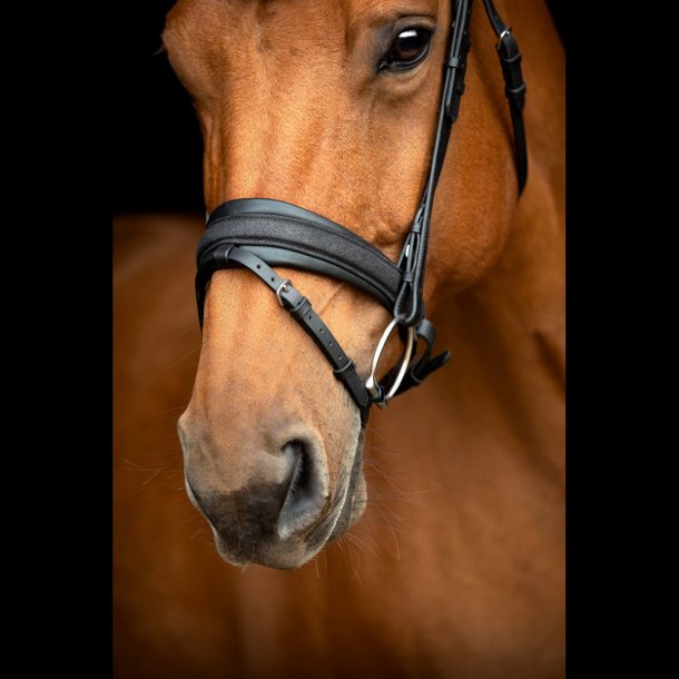 SD� Hollywood Glamorous noseband. Black/Midnight Sparkle.