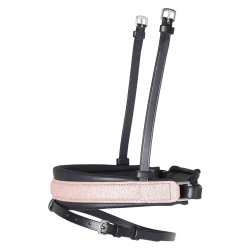 SD Hollywood Glamorous noseband. Black/Beach Sparkle.