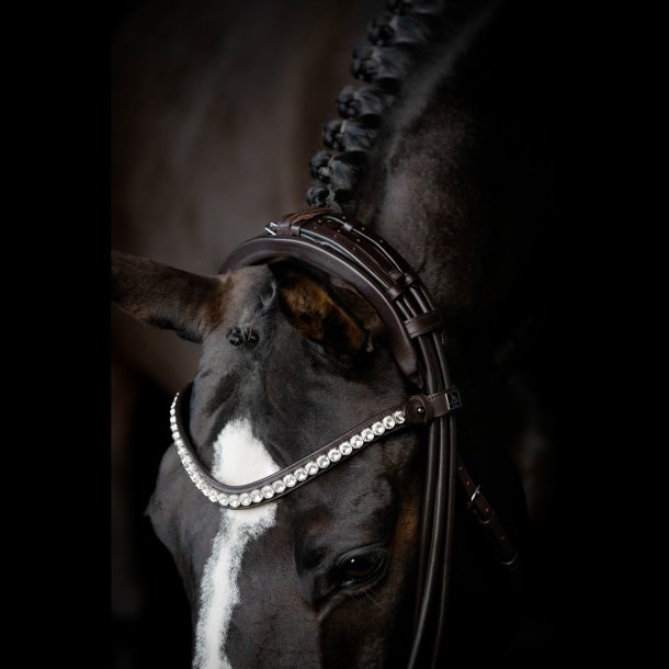 SD Belissimo II Rolled double bridle. Brown.