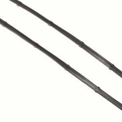 SD Rolled Reins. Super Soft. Black.