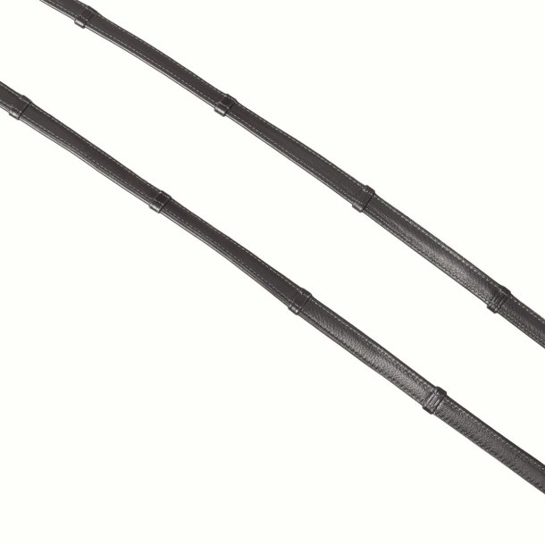 SD Rolled Reins. Super Soft. Black.