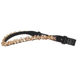 SD Romanov Browband. Black/Gold.