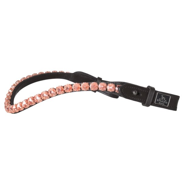 SD L nique Browband. Black/Rose Gold