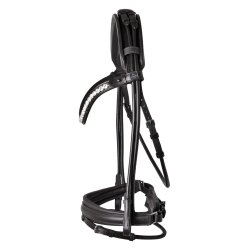 SD Duke de Niro II Rolled Bridle. Black/Black. 