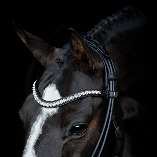 SD Duke de Niro II Rolled Bridle. Black/Black. 