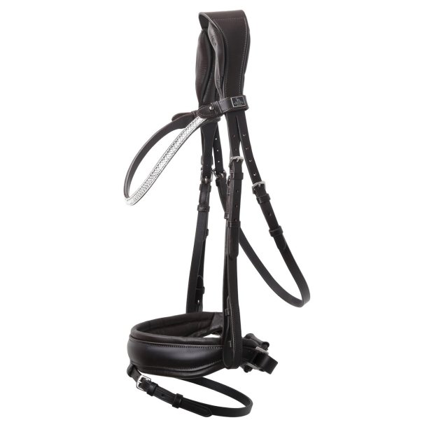 SD Solea bridle. Brown/Brown.