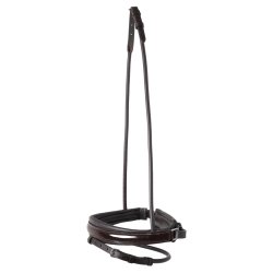 SD Noseband for rolled Bridle. Brown/Brown/Patent.