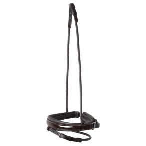 SD Noseband for rolled Bridle. Brown/Brown/Patent.