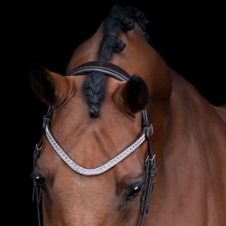 SD Donna Diva browband. Black. 