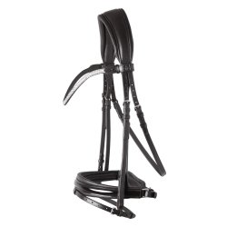 SD Gracieux bridle. Black/Black/PT.